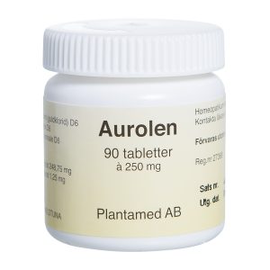 Aurolen, homeopatiskt medel mot led och muskelbesvär.