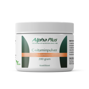 c vitaminpulver 200 gram alpha plus