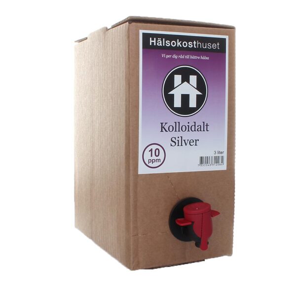 kolloidalt silver 10 ppm 3 liter bag-in-box