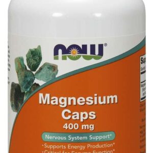 magnesium 400 mg 180 kapslar now