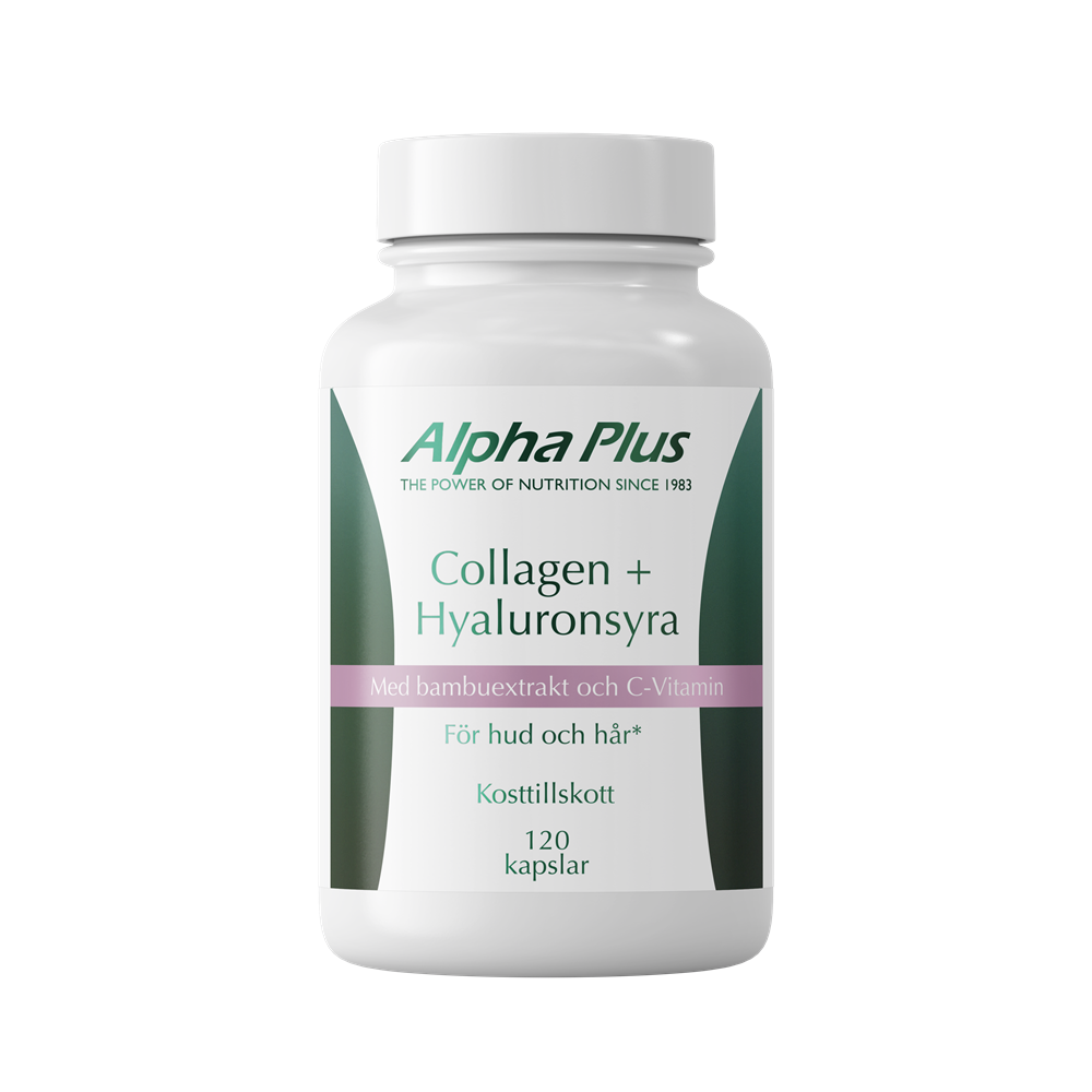 collagen hyaluronsyra 120 kapslar alpha plus