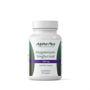 magnesiumbisglycinat 90 kapslar alpha plus