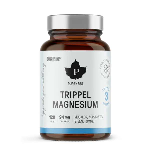 trippelmagnesium 120 kapslar pureness