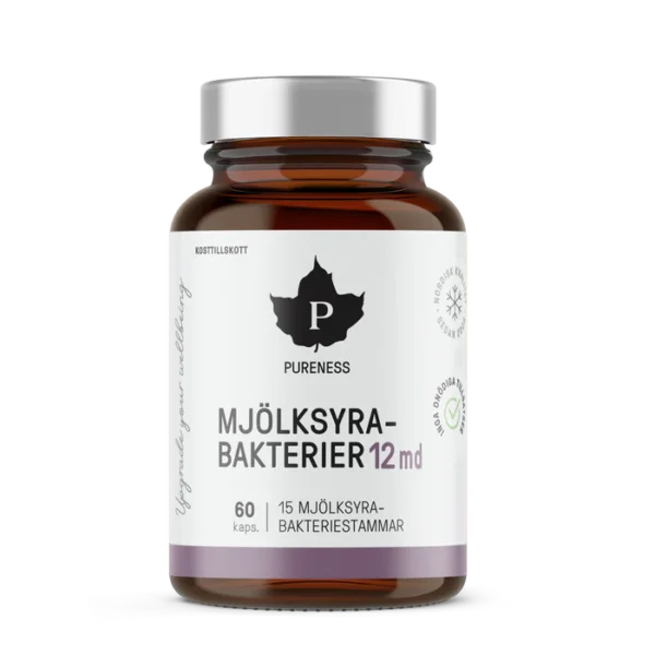 mjölksyrabakterier 12 md 60 kapslar pureness