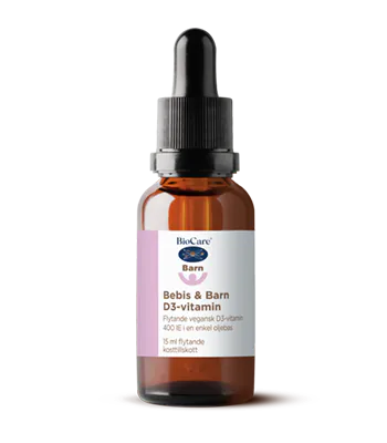 biocare bebis & Barn d3 vitamin 15ml biocare