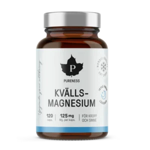 kvällsmagnesium 125 mg 120 kapslar pureness